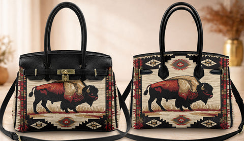 QLT-0015 Bison Native American Women Handbag