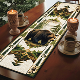 QTR005 Bear Native American Quilt Table Runner
