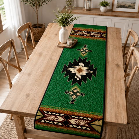 QTR007 Pattern Native American Quilt Table Runner