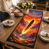 QTR009 Never Forgotten Native American Quilt Table Runner