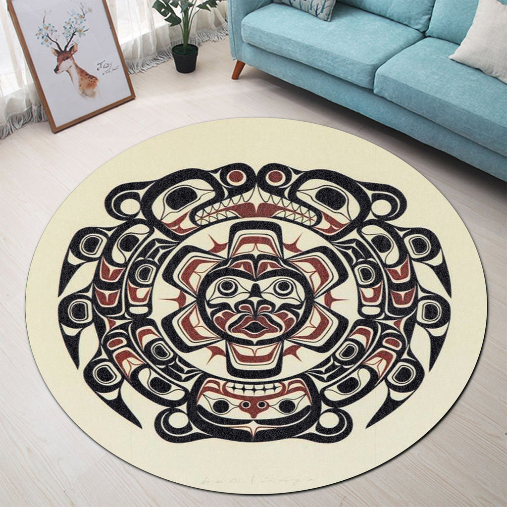 RCT0002 Mandala Native American Round Carpet