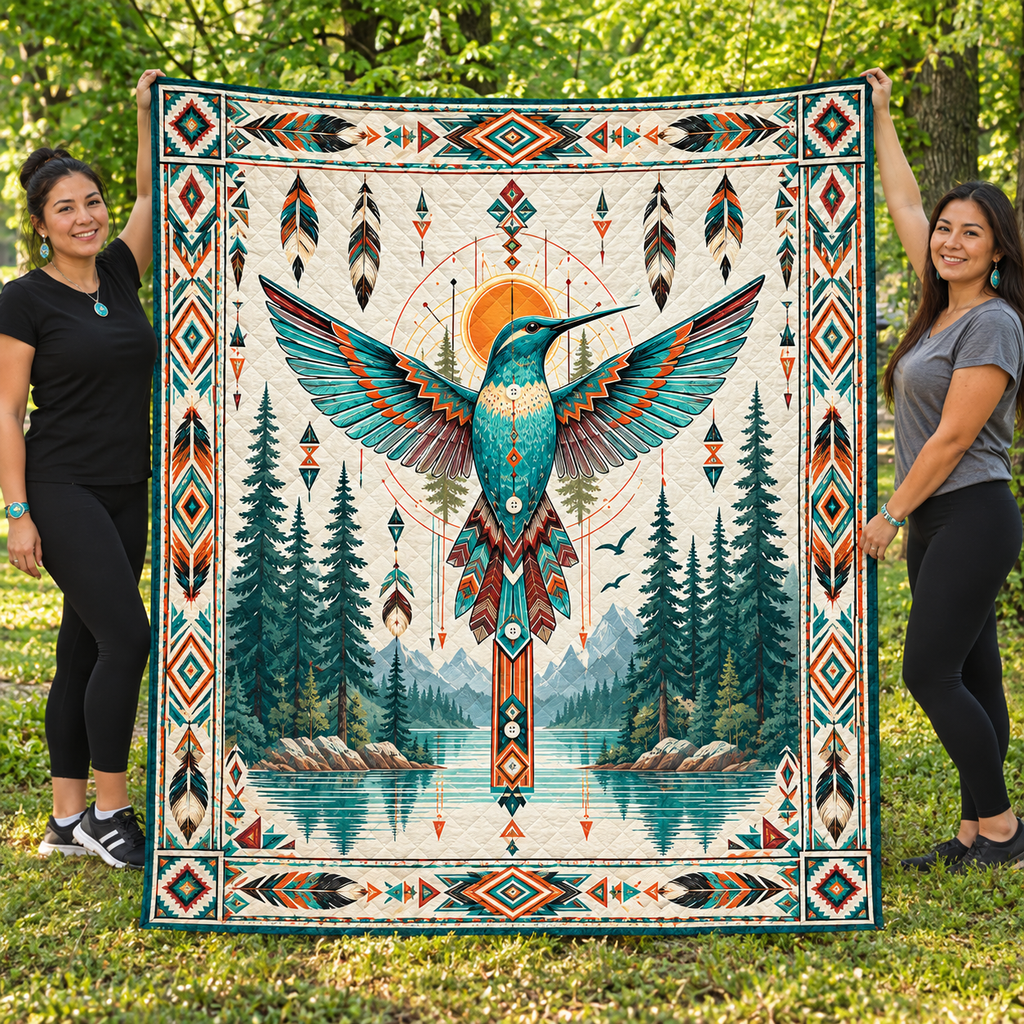Radiant Bird Native American-Inspired Quilt Qm024