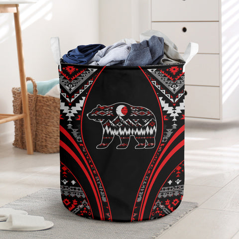 Red Bear Laundry Basket Native American-Inspired Home Decor – DS260731M15