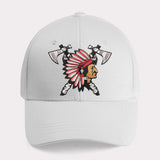 Red Chief Native American Embroidered Cap