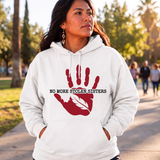 Red Handprint Feather Native American-Inspired 2D Hoodie HDm011