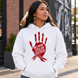 Red Handprint Native American-Inspired 2D Hoodie HDm010