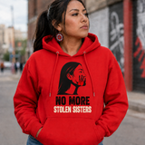 Red Handprint Stencil Native American-Inspired 2D Hoodie HDm004
