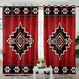 Red Symbol Native American Living Room Curtain DS260729M03