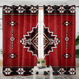 Red Symbol Native American Living Room Curtain DS260729M03
