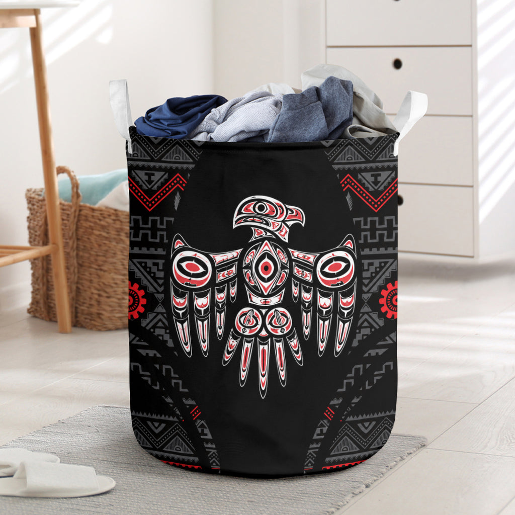Red Thunderbird Native American Laundry Basket DS260731M07