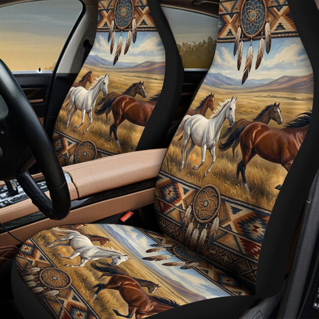 Running Horses Native American Car Seat Covers DS260508M02