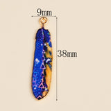 10pcs Colorful Bohemian Ethnic Feather Charms - Romantic DIY Jewelry Pendants