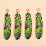 10pcs Colorful Bohemian Ethnic Feather Charms - Romantic DIY Jewelry Pendants