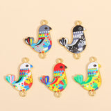 10pcs Colorful Bohemian Ethnic Feather Charms - Romantic DIY Jewelry Pendants