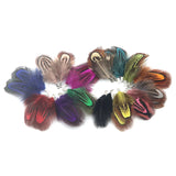 Natural Feather Tassel Charms – 12 Pcs Set for Earrings, Necklaces & Crafts