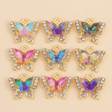 10pcs Colorful Bohemian Ethnic Feather Charms - Romantic DIY Jewelry Pendants
