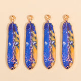 10pcs Colorful Bohemian Ethnic Feather Charms - Romantic DIY Jewelry Pendants