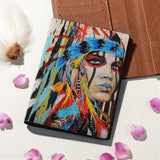 SCT0010 Native American Leather Passport Wallet