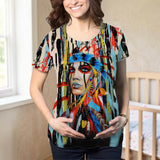 SCT0010 Women Native American Maternity T-shirt