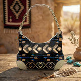 SFH00091 Native American PU Leather Chain Shoulder Bag