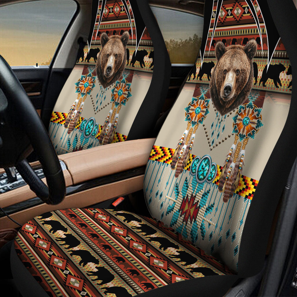 SH251118M03 Bear Native Car Seat Cover