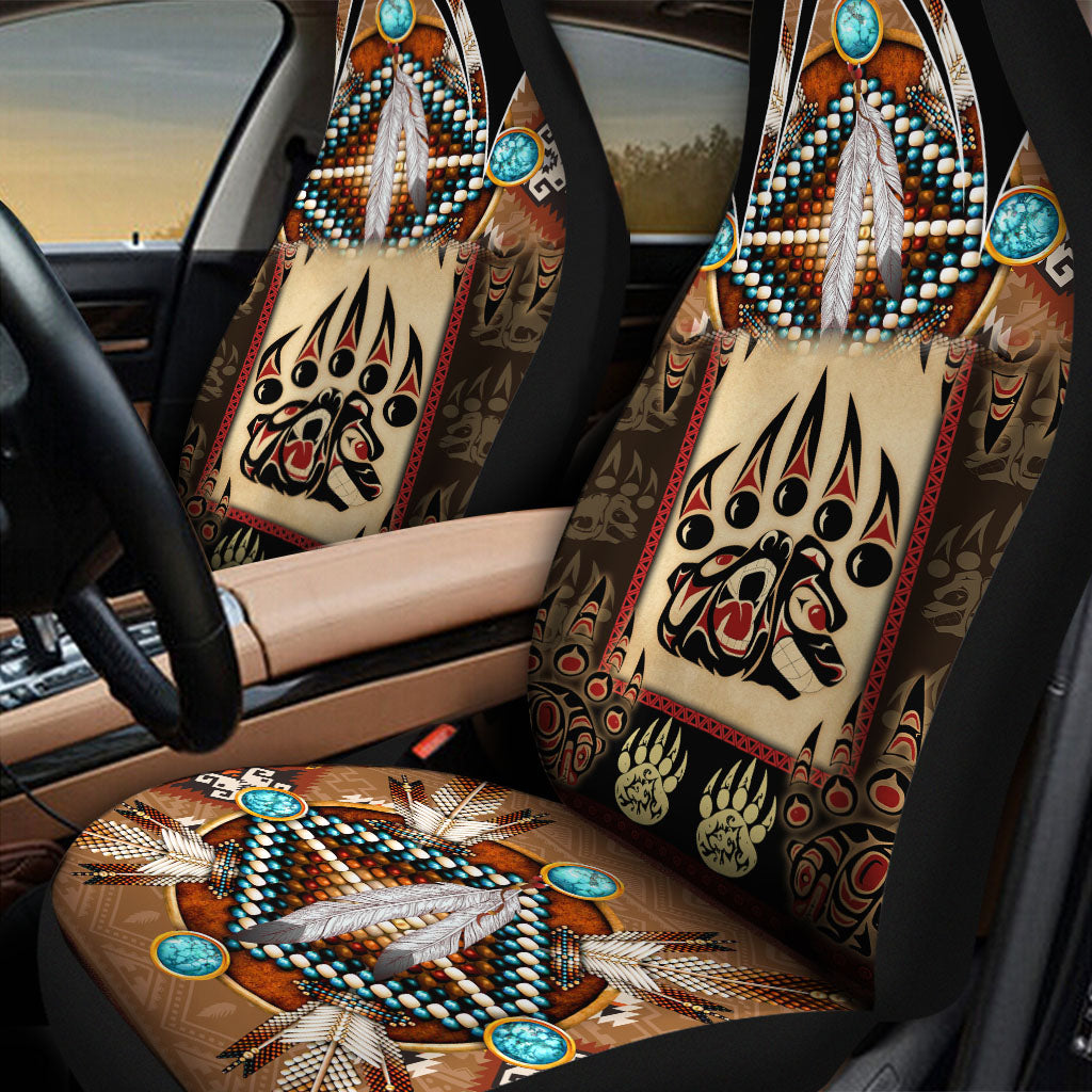 SH251118M10 Feather Bear Native Car Seat Cover