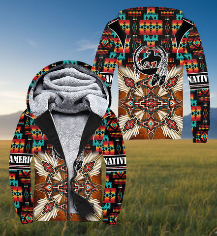 SH251118M14 Trail of Tears Native American 3D Fleece Hoodie