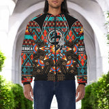 SH251119M15 Trail of Tears Native American Bomber Jacket With Sleeve Pocket
