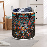 SH251119M15 Trail of Tears Native American Quilted Laundry Basket