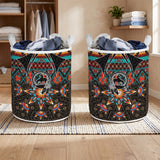 SH251119M15 Trail of Tears Native American Quilted Laundry Basket
