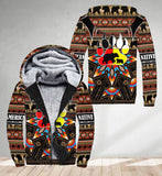 SH251120M08 Mama Bear Chief Native American 3D Fleece Hoodie