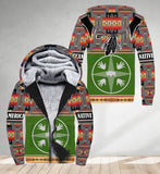 SH251121M10 Feather Native American 3D Fleece Hoodie