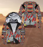 SH251121M11 Animals Soul Native American 3D Fleece Hoodie
