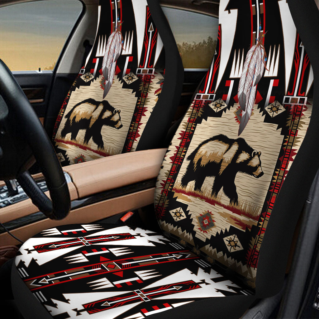 SH251124M11 Feather Bear Native Car Seat Cover