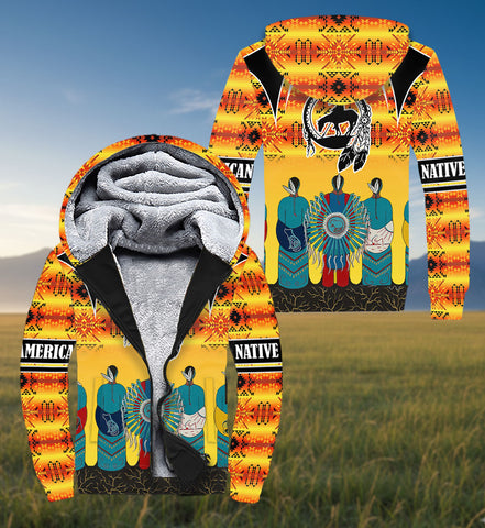 SH251124M04 Trail of Tears Native American 3D Fleece Hoodie