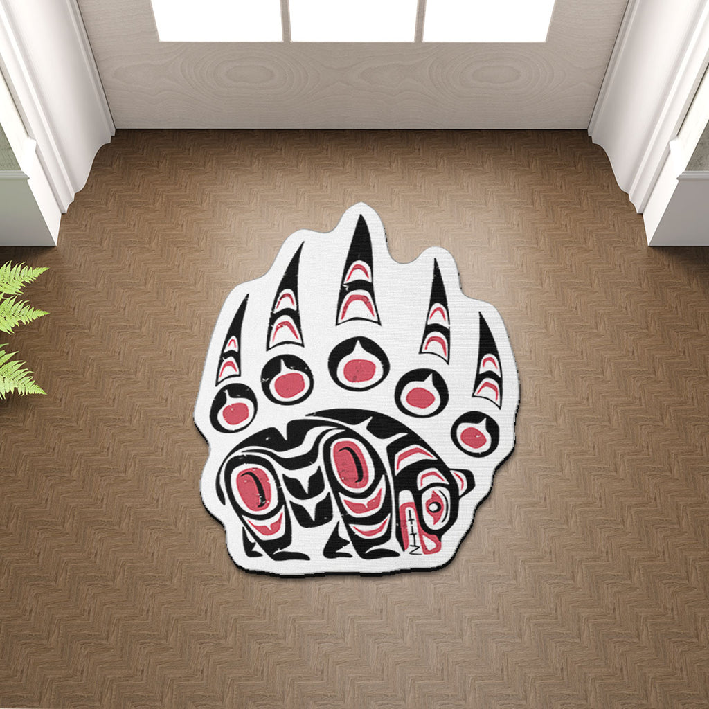 SM250509M10 Bear Clan Native American Shaped Mat