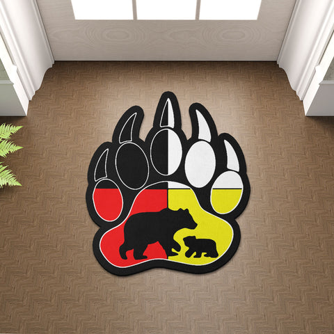 SM250509M11 Mama Bear Native American Shaped Mat