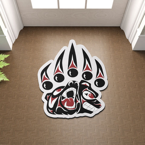 SM250509M13 Bear Clan Native American Shaped Mat
