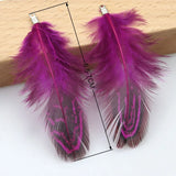 Natural Feather Tassel Charms – 12 Pcs Set for Earrings, Necklaces & Crafts