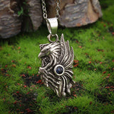 Retro Hollow Feather Native American Pendant Necklace Unisex Fashion Jewelry