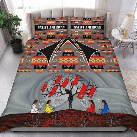 Sacred Tree Ceremony Native American-Inspired Bedding Set SH251121M11