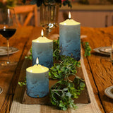 N7-12 Pattern Native American Bullet candles - Set of 3