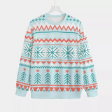 BS-00029 Native American Unisex Drop-shoulder Knitted Fleece Sweater