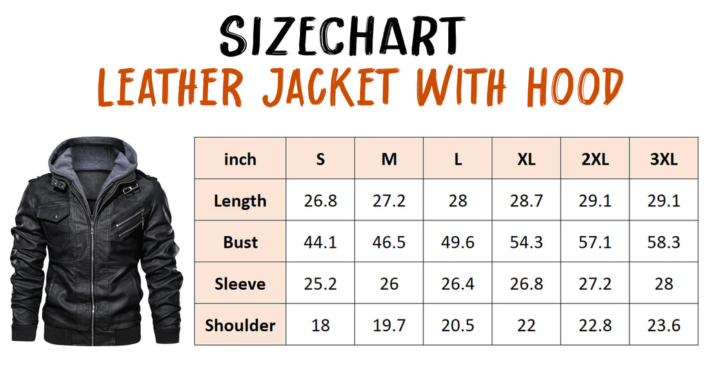 Snow Owl 2D Zip Leather Jacket with Hood