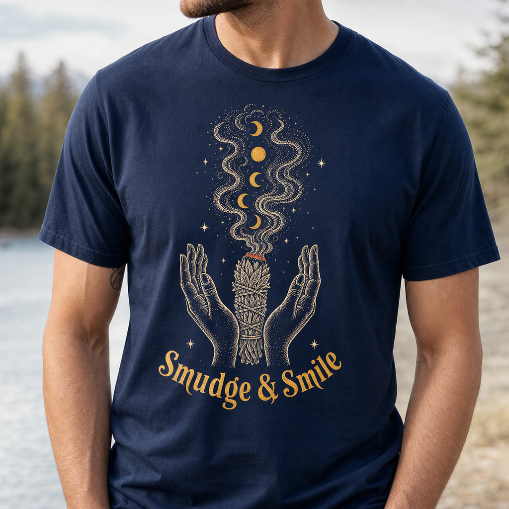 Smudge Smile Hands Native American-Inspired 2D T-Shirt TSm045
