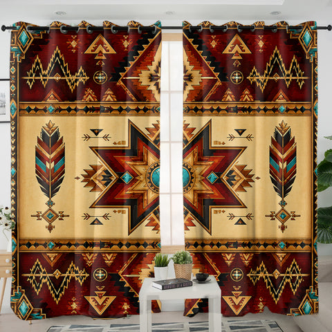 Southwest Native American Living Room Curtain DS260714M03