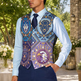 Spirit Animals Native American Suit Vest Jacket Print One Side Front DS260710M06