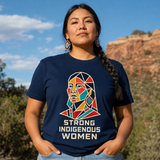 Strong Indigenous Women Mosaic Native American-Inspired 2D T-Shirt TSm066