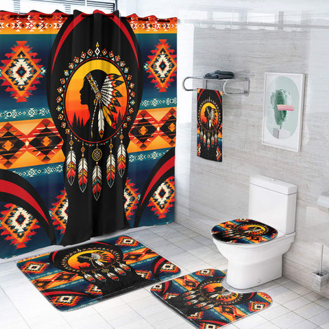 Sunset Dreamcatcher Native American Bathroom set DS260731M05