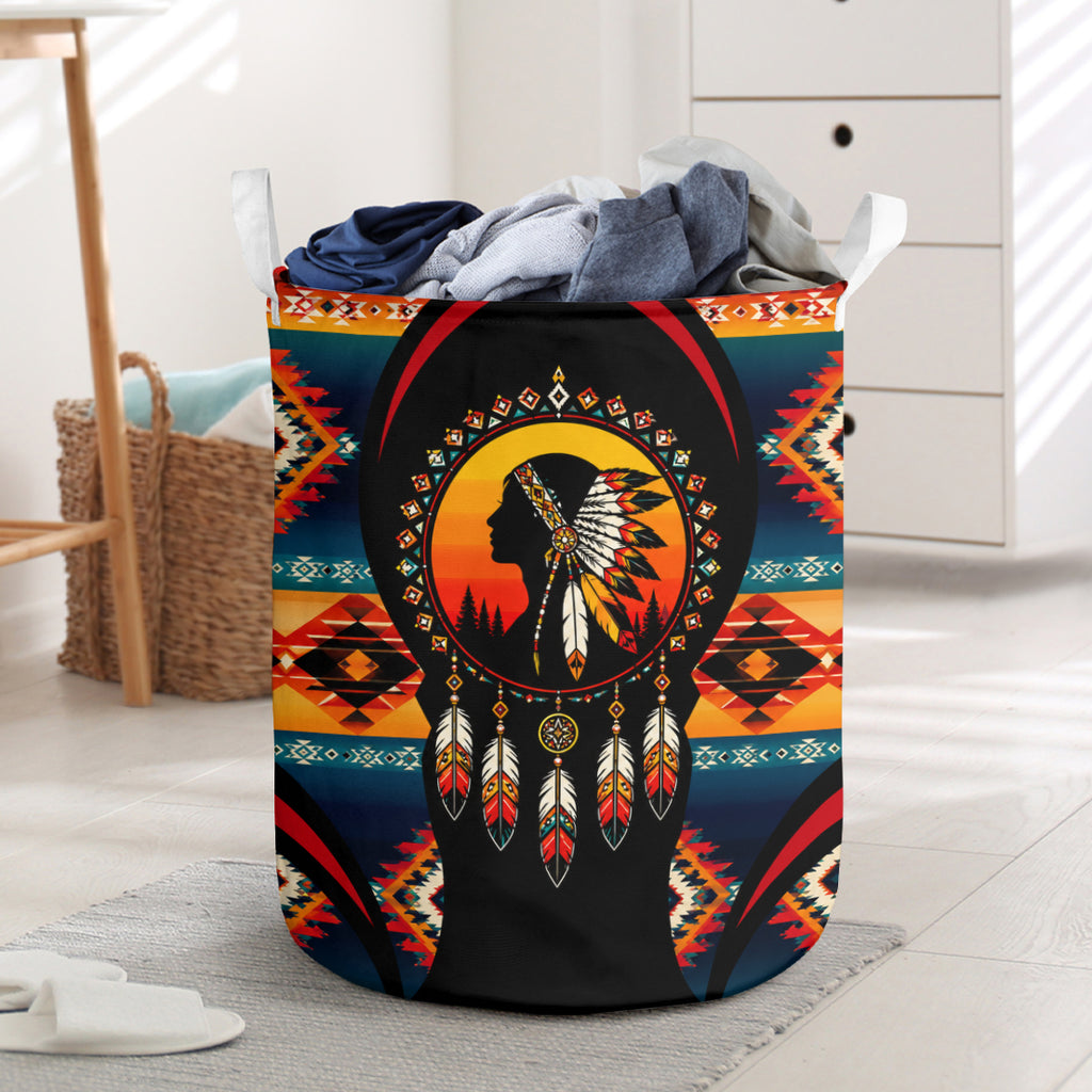 Sunset Dreamcatcher Native American Laundry Basket DS260731M05
